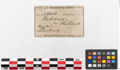 Etikett zu Bronzearmreif (NHMW-PRAE-023646)
